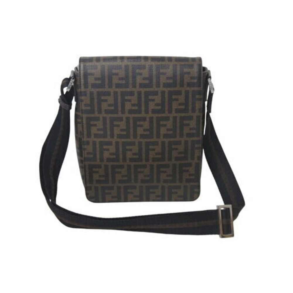 FENDI Zucca shoulder bag brown black